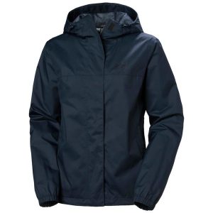 Damska wodoodporna kurtka z kapturem Helly Hansen Vancouver. Niebieskie kurtki Helly Hansen, bez wzorów, z kapturem. W wyprzedaży za 488,10 zł.