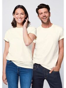 Detto Fatto Koszulka w kolorze kremowym rozmiar: L. Brązowe bluzki Detto Fatto, l, bez wzorów, z bawełny, bez kołnierzyka, bez ramiączek. Za 73,99 zł.