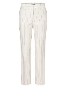 More & More Spodnie w kolorze kremowym rozmiar: 46. Białe spodnie z wysokim stanem More & More, bez wzorów, z materiału, z podwyższonym stanem. Za 126,99 zł.