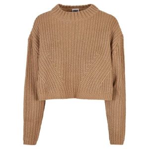 Damski oversizowy sweter Urban Classics GT. Brązowe swetry klasyczne Urban Classics, na zimę, bez kołnierzyka. Za 206,00 zł.