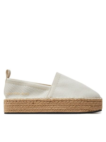 Calvin Klein Jeans Espadryle Platform Espadrille Uc YW0YW01377 Écru. Espadryle Calvin Klein Jeans, bez wzorów, z jeansu, bez obcasa. Za 279,99 zł.