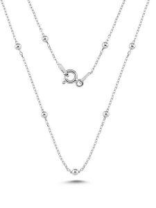 Lodie Silver Srebrny naszyjnik z elementami ozdobnymi rozmiar: onesize. Szare naszyjniki Lodie Silver, srebrne. Za 108,74 zł.