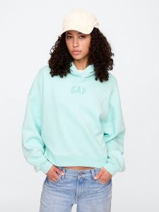 GAP Bluza w kolorze turkusowym rozmiar: XXL. Niebieskie bluzy GAP, xxl, bez wzorów, z kapturem. Za 127,35 zł.