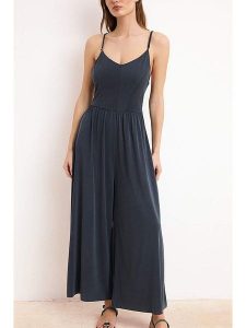 Trendyol Kombinezon w kolorze antracytowym rozmiar: S. Czarne kombinezony Trendyol, s, bez wzorów, bez kołnierzyka, bez ramiączek. Za 173,99 zł.