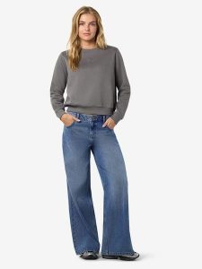 Noisy may Bluza w kolorze szarym rozmiar: M. Szare bluzy Noisy may, m, bez wzorów, z bawełny, bez kaptura. Za 101,23 zł.