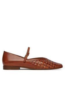 Lasocki Baleriny WI40-12674-01 Brązowy. Brązowe balerinki Lasocki, bez wzorów, ze skóry, bez obcasa, bez zapięcia. Za 209,99 zł.