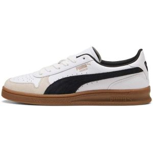 Adidasy Puma Indoor, Dla obu płci. Białe buty sportowe Puma, bez wzorów, ze skóry ekologicznej, bez zapięcia. Za 390,00 zł.