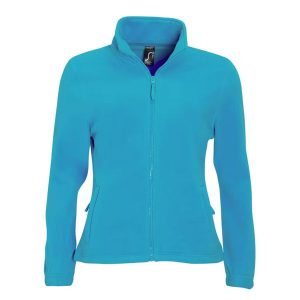 Damska Bluza Polarowa North Fleece Jacket. Niebieskie kurtki SOL'S, na zimę, s, bez wzorów, z polaru, bez kaptura. Za 109,99 zł.