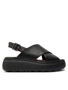 Geox Sandały D Spherica Ec4.1 S D45D4A 00085 C9999 Czarny. Czarne sandały Geox, bez wzorów, ze skóry, bez obcasa, na płaskiej podeszwie, bez zapięcia. Za 309,99 zł.