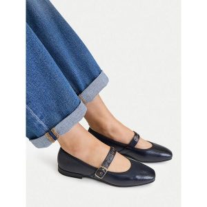 Baleriny Lasocki. Niebieskie balerinki Lasocki, bez wzorów, bez obcasa, bez zapięcia. Za 199,99 zł.
