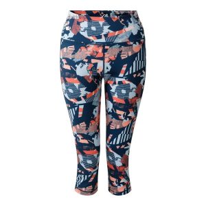 Legginsy Damskie Geometria 3/4 Influential II. Czarne legginsy Regatta, bez wzorów. Za 73,99 zł.