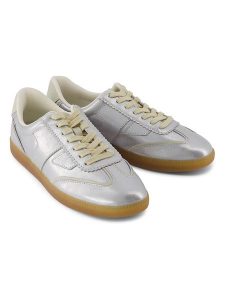 TOMS Skórzane sneakersy w kolorze srebrnym rozmiar: 38. Szare trampki Toms, bez wzorów, bez zapięcia. Za 238,45 zł.