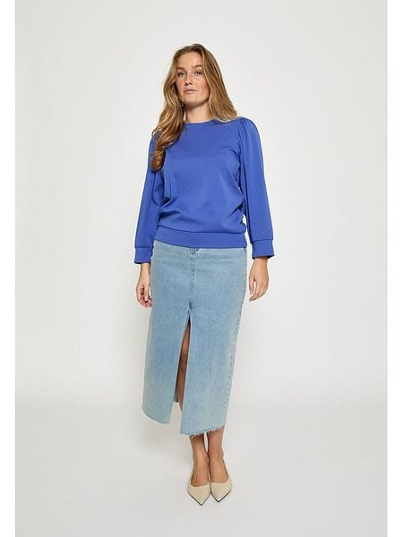 Peppercorn Bluza "Fiola" w kolorze niebieskim rozmiar: S. Niebieskie bluzy Peppercorn, s, bez wzorów, z bawełny, bez kaptura. Za 114,95 zł.
