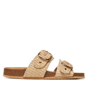 Klapki Call It Spring. Brązowe klapki Call it Spring, bez wzorów, bez obcasa. Za 139,99 zł.