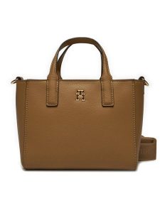 Tommy Hilfiger Torebka AW0AW16907 Brązowy. Brązowe torebki klasyczne TOMMY HILFIGER, bez wzorów, ze skóry, bez dodatków. Za 329,99 zł.