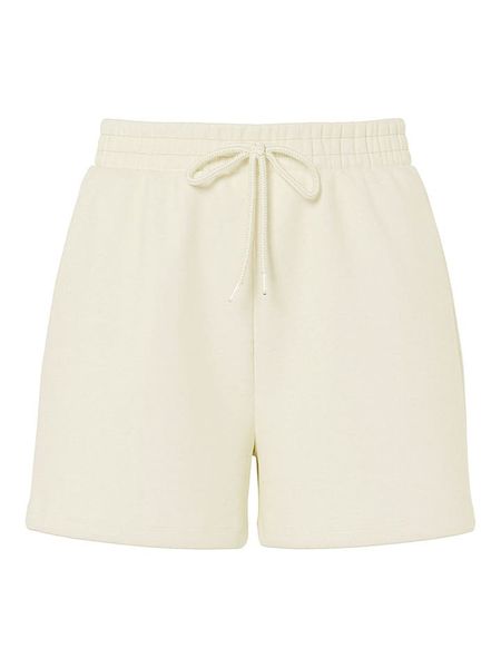 Pieces Szorty dresowe "Chilli" w kolorze kremowym rozmiar: XL. Brązowe szorty Pieces, bez wzorów, z dresówki, z podwyższonym stanem. Za 43,78 zł.