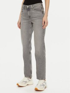 Tommy Hilfiger Jeansy Classic WW0WW43704 Szary Straight Fit. Szare jeansy TOMMY HILFIGER, bez wzorów, z bawełny. Za 319,99 zł.