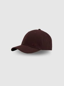 4F Czapka z daszkiem snapback uniseks - brązowa L/XL (60cm). Brązowe czapki 4f, bez wzorów, z bawełny, klasyczne. Za 59,99 zł.