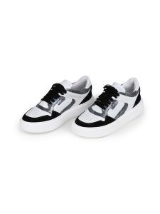 Anna Morellini Skórzane sneakersy "Ludia" w kolorze biało-czarnym rozmiar: 40. Białe trampki Anna Morellini, bez wzorów, bez zapięcia. Za 386,53 zł.
