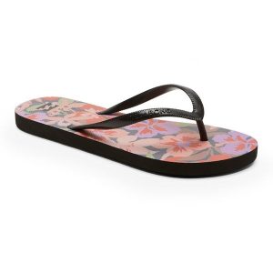 Japonki damskie Billabong Dama. Czarne klapki Billabong, bez wzorów, bez obcasa. Za 69,99 zł.