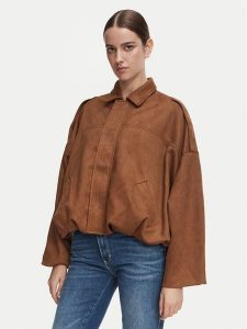 Vero Moda Kurtka przejściowa Hazel 10353230 Brązowy Oversize. Brązowe kurtki Vero Moda, bez wzorów, z syntetyku, bez kaptura. Za 228,99 zł.