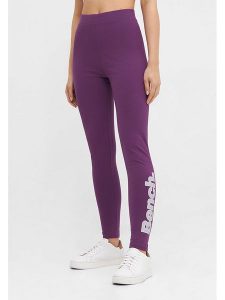 Bench Legginsy "Elira" w kolorze fioletowym rozmiar: 36. Różowe legginsy Bench, bez wzorów, z podwyższonym stanem. Za 83,42 zł.