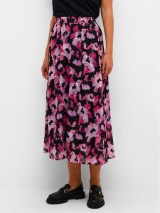 Kaffe Spódnica midi Amanda 10508165 Różowy Regular Fit. Czerwone spódnice Kaffe, bez wzorów, z syntetyku, midi. Za 469,99 zł.