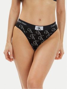 Calvin Klein Underwear Figi klasyczne 000QF7222E Czarny. Czarne figi Calvin Klein Underwear, bez wzorów, z bawełny. Za 99,99 zł.