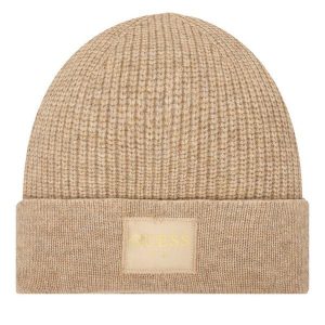 Czapka Guess. Brązowe czapki Guess, z aplikacjami. Za 129,99 zł.