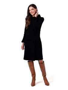 Be Wear Sukienka w kolorze czarnym rozmiar: M. Czarne sukienki Be Wear, m, bez wzorów, bez kołnierzyka, bez ramiączek, midi. Za 194,38 zł.