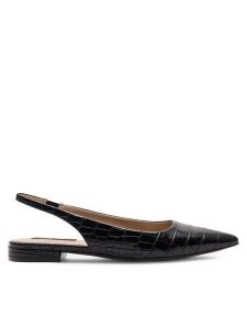 Nine West Baleriny AAFIA JF2187-1 Czarny. Czarne balerinki Nine West, bez wzorów, z materiału, bez obcasa, bez zapięcia. Za 179,99 zł.