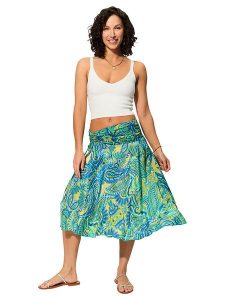 Aller Simplement Spódnica w kolorze zielono-niebieskim rozmiar: 38/40. Niebieskie spódnice Aller Simplement, bez wzorów, midi. Za 56,99 zł.