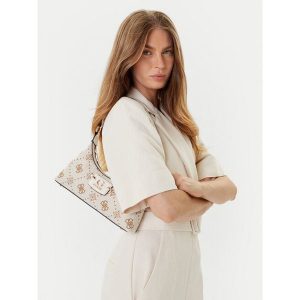Torebka Guess. Brązowe torebki klasyczne Guess, z aplikacjami, bez dodatków. Za 332,99 zł.