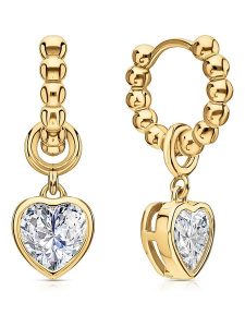 DI GIORGIO Pozłacane kolczyki-kreole z cyrkoniami rozmiar: onesize. Żółte kolczyki DI GIORGIO, z cyrkonią, pozłacane. Za 144,95 zł.