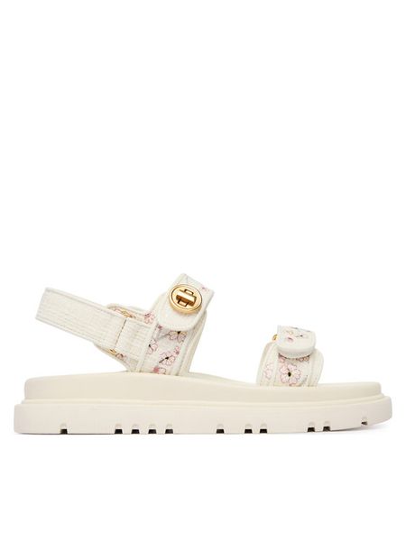 Aldo Sandały Linette 14242953 Biały. Białe sandały ALDO, bez wzorów, z materiału, bez obcasa, na płaskiej podeszwie, bez zapięcia. Za 549,99 zł.