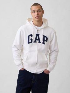 GAP Bluza w kolorze białym rozmiar: XXL. Białe bluzy GAP, xxl, bez wzorów, bez kaptura. Za 97,28 zł.