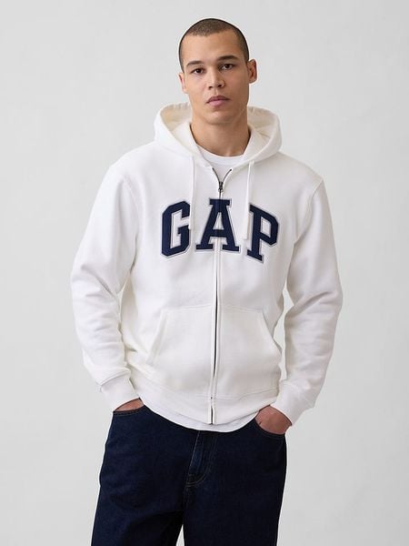 GAP Bluza w kolorze białym rozmiar: XXL. Białe bluzy GAP, xxl, bez wzorów, bez kaptura. Za 97,28 zł.
