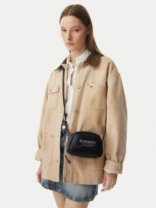 Tommy Jeans Torebka Tjw Bold Camera Bag AW0AW18785 Czarny. Czarne listonoszki Tommy Jeans, bez wzorów, z jeansu, bez dodatków. Za 369,99 zł.
