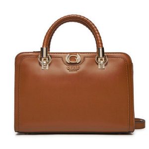 Torebka Guess. Brązowe torebki klasyczne Guess, z aplikacjami, bez dodatków. Za 399,99 zł.