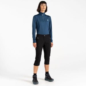 Damskie spodnie trekkingowe 3/4 Melodic II. Czarne szorty Dare 2b, bez wzorów, sportowe. W wyprzedaży za 153,65 zł.