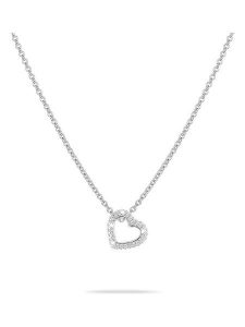 Tamaris Srebrny naszyjnik z zawieszką - dł. 45 cm rozmiar: onesize. Szare naszyjniki Tamaris, z cyrkonią, srebrne. Za 145,95 zł.