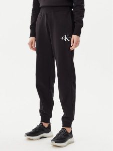 Calvin Klein Jeans Spodnie dresowe Monologo J20J225354 Czarny Slim Fit. Czarne spodnie dresowe Calvin Klein Jeans, s, bez wzorów, z bawełny. Za 219,99 zł.