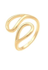 Damski Cut-Out krople otwarty i regulowany w srebrze 925 Sterling Silver Pierścionek 1 ct. Szare pierścionki srebrne. Za 239,19 zł.