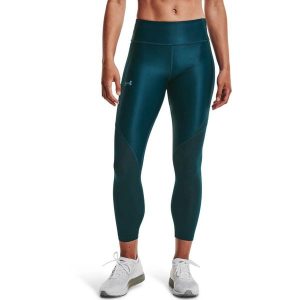 Legginsy damskie Under Armour IsoChill Run 7/8 Tight. Zielone legginsy Under Armour, bez wzorów. Za 89,99 zł.