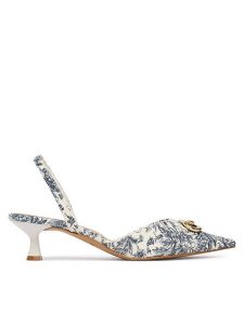 Aldo Czółenka Delicat 14344606 Granatowy. Niebieskie czółenka ALDO, bez wzorów, ze skóry, bez obcasa, bez zapięcia. Za 359,99 zł.