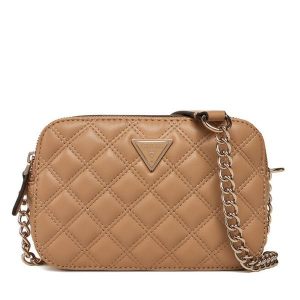 Torebka Guess. Brązowe torebki klasyczne Guess, z aplikacjami, bez dodatków. Za 399,99 zł.