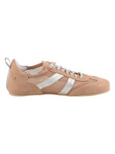 Heine Skórzane sneakersy w kolorze jasnoróżowo-srebrnym rozmiar: 39. Różowe trampki Heine, bez wzorów, z materiału, bez zapięcia. Za 100,99 zł.