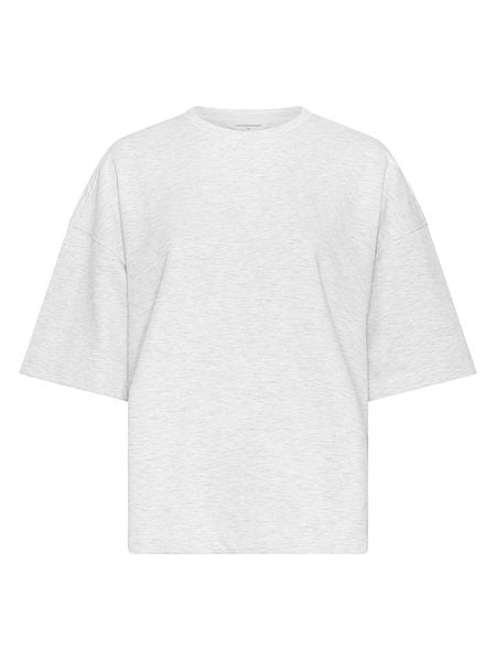 MOSS COPENHAGEN Bluza "Briena" w kolorze jasnoszarym rozmiar: M/L. Szare bluzy Moss Copenhagen, l, bez wzorów, z bawełny, bez kaptura. Za 118,01 zł.