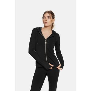Bluza sportowa Windy Cradiobunny rozpinana. Czarne bluzy Cardio Bunny, bez wzorów, bez kaptura. Za 79,99 zł.