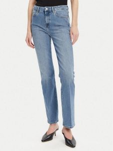Tommy Hilfiger Jeansy WW0WW44346 Niebieski Bootcut Fit. Niebieskie jeansy TOMMY HILFIGER, bez wzorów, z bawełny. Za 309,99 zł.